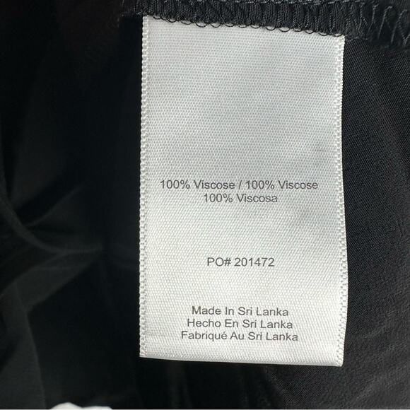 New ModCloth Boho Romance Tie Neck Blouse Top Whimsigoth Black Long Sleeves L - Picture 11 of 11